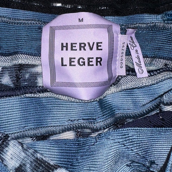 Herve Leger vintage Blue Jean dress - Picture 2 of 2